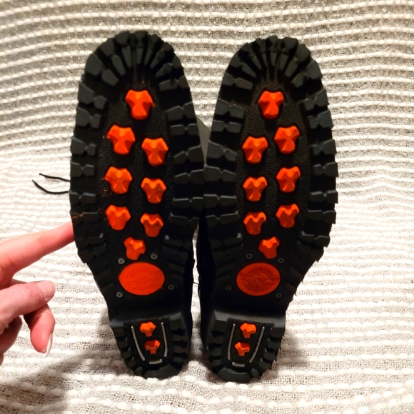 Milwaukee Black Leather Motorcycle Boots Womens Size 9 1/2 - Picture 4 of 7